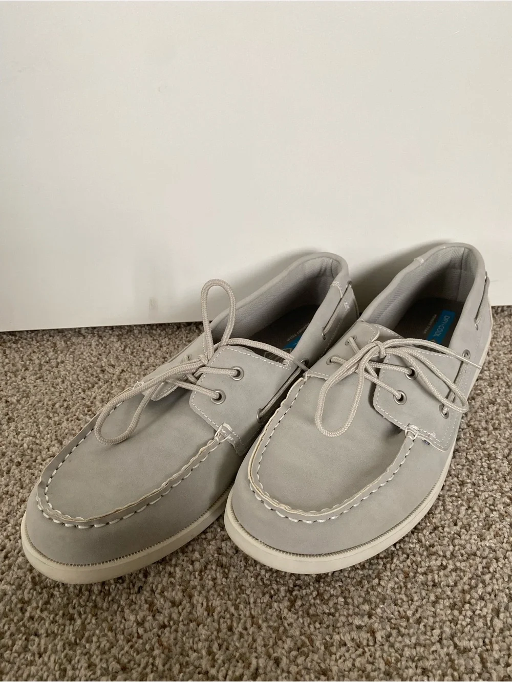 St. John's Bay Light Gray Men's Boat Shoes